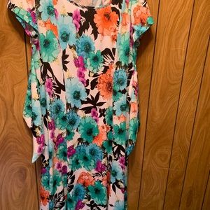 Floral Print Floor length dress